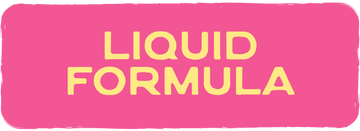 Pink label with 'LIQUID FORMULA' text on a white background