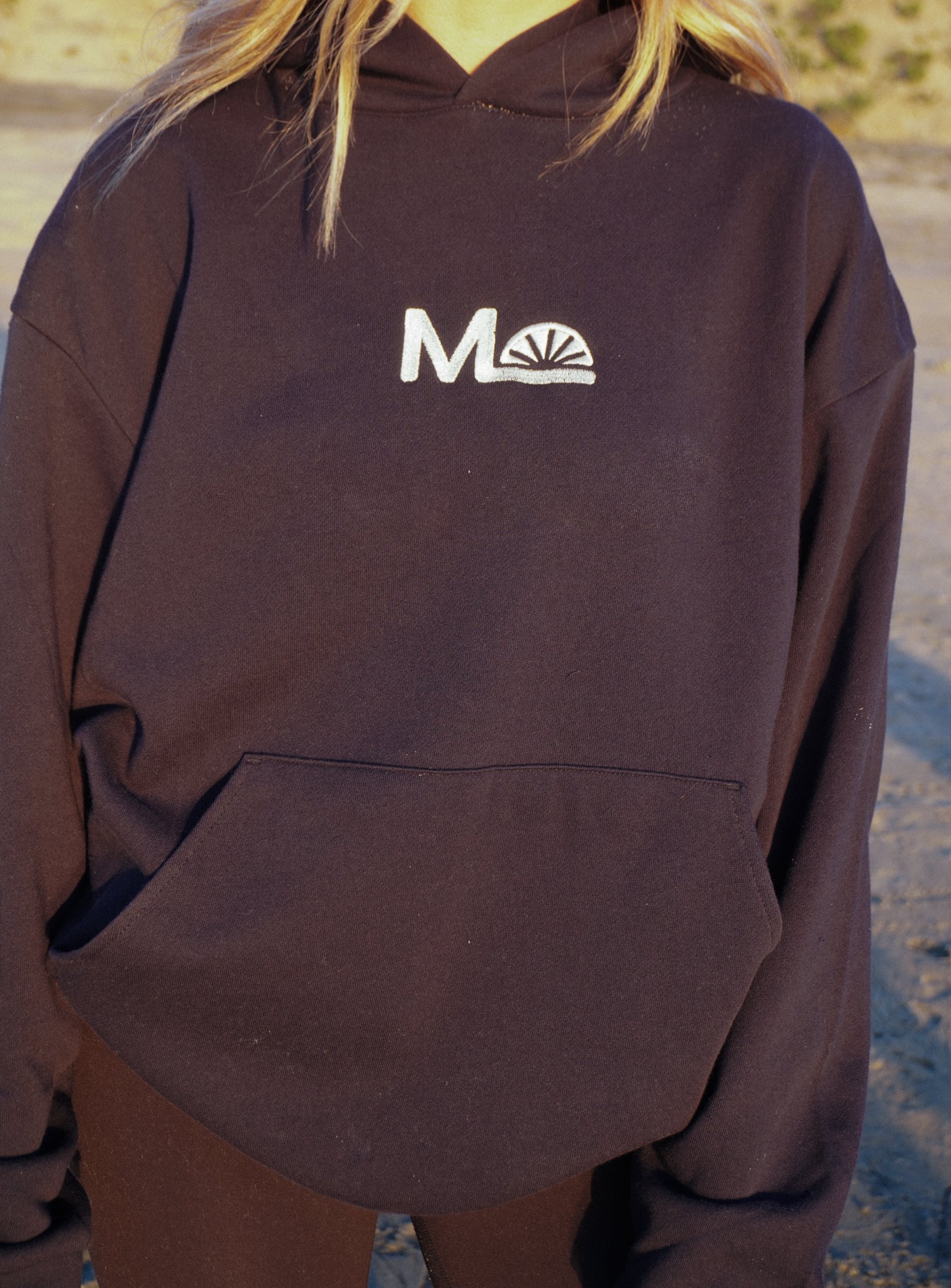Morning Light Navy Hoodie